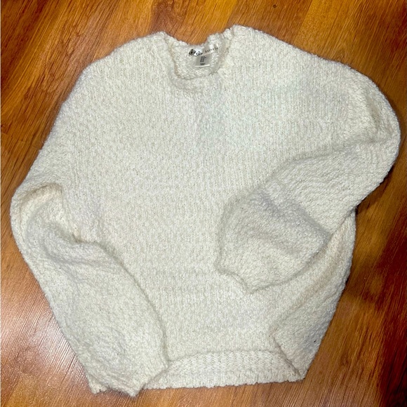 Cream Chunky Knit Kaisely Anthropologie Sweater - Picture 1 of 4